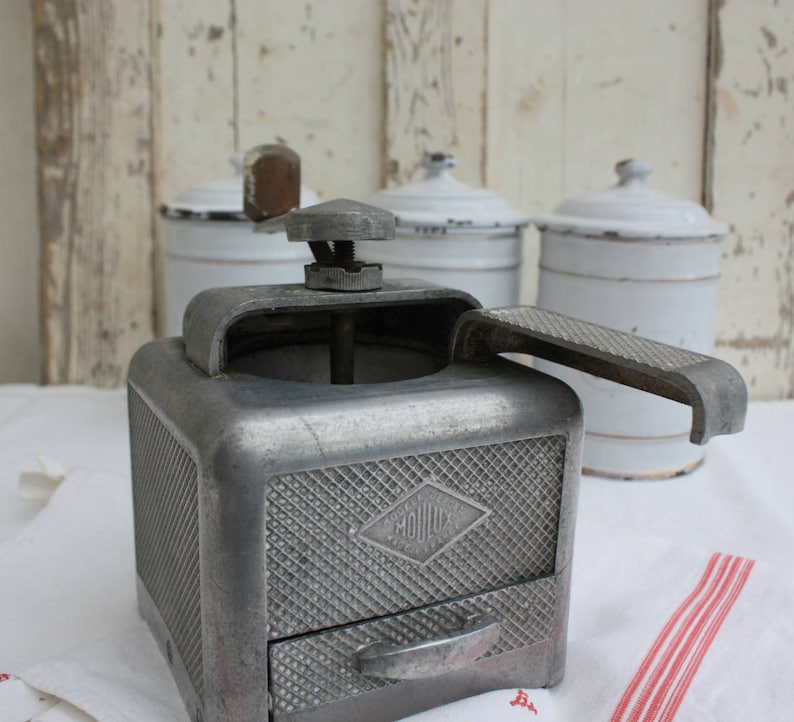 French metal coffee grinder French Kitchen decor