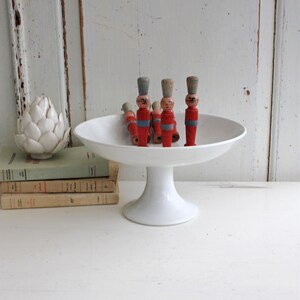 White French Antique Ironstone Footed Cake or Patisserie Stand