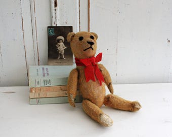 Vintage 1930er Jahre Mohair Teddybär: 13 "englisches Gelenk Sammlerstück