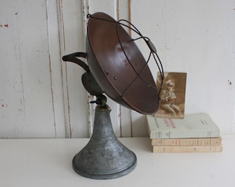 50's Copper and Metal Adjustable Space Heater For Industrial Decor, Steampunk