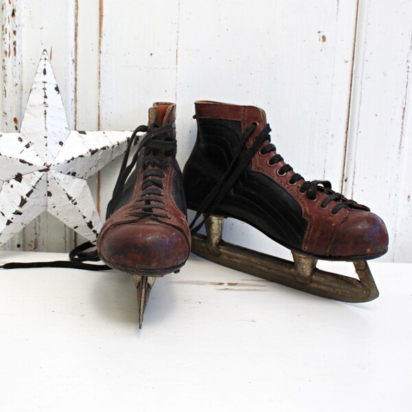 Vintage Ice Skates Etsy