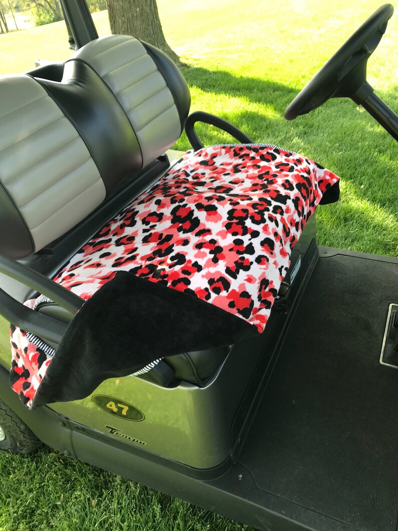 Cheetah Terry Golf Cart Seat Cover Etsy