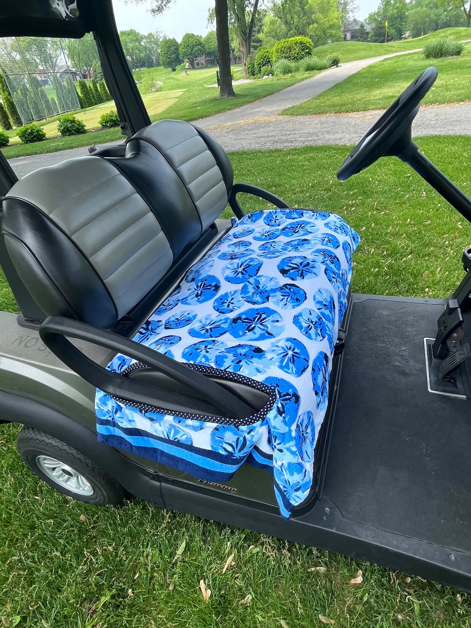 Blue Shells Terry Golf Cart Seat Cover Etsy