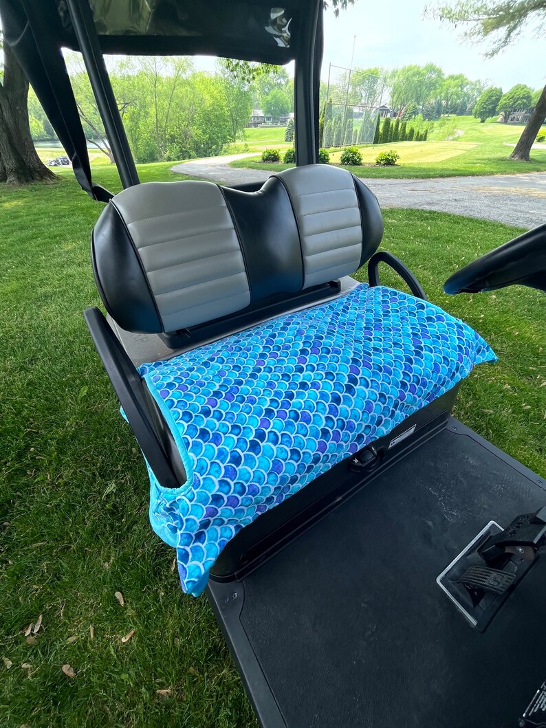 Shades of Teal Terry Golf Cart Seat Cover Etsy