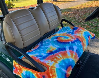 Colorful Bursts Terry Cloth Golf Cart Seat Cover