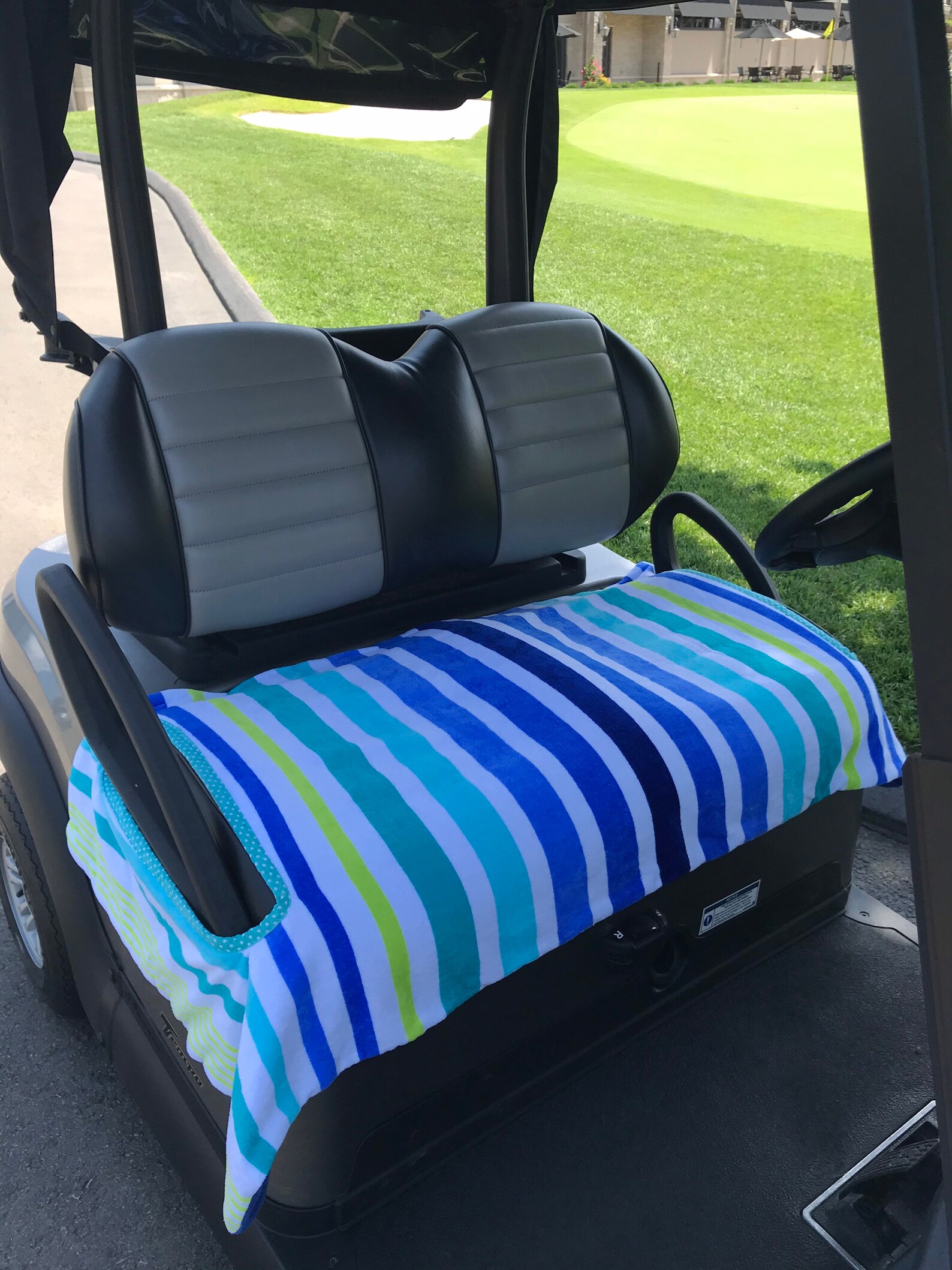 Colorful Stripes Terry Golf Cart Seat Cover Etsy