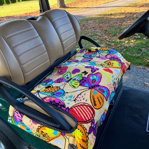 Love Some Butterflies Terry Golf Cart Seat Cover