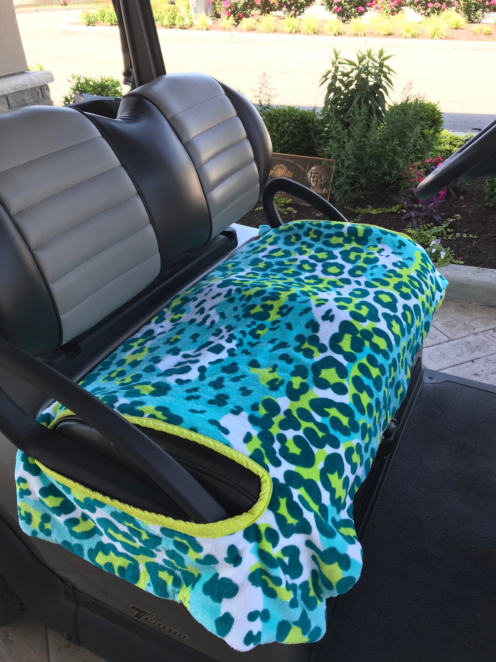 Exotic Leopard Terry Golf Cart Seat Cover Etsy