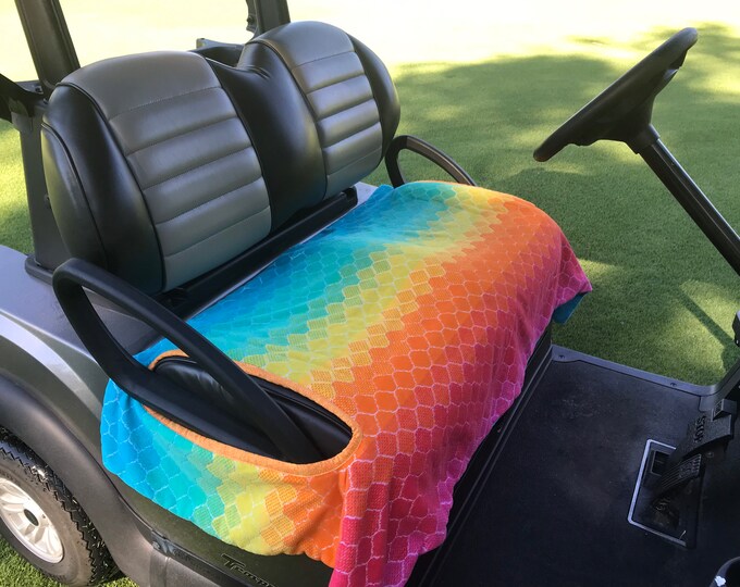 Colorful Variations Terry Golf Cart Seat Cover Etsy