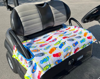 Fun with Flip Flops Terry Golf Cart Seat Cover