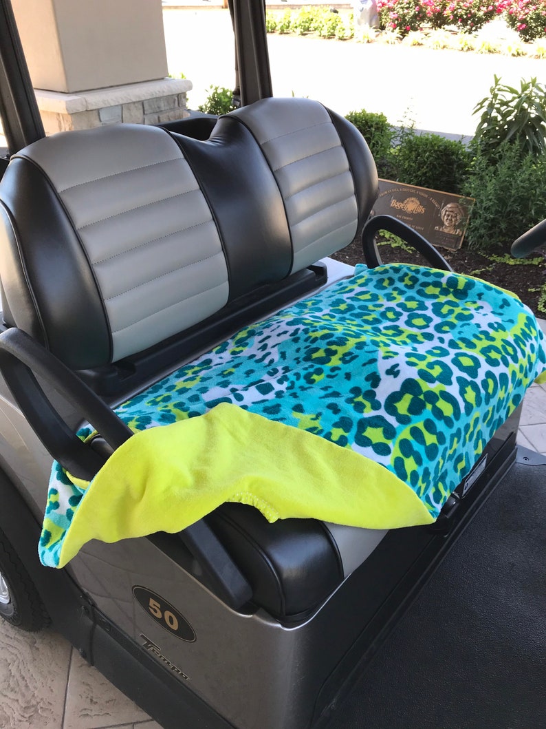 Exotic Leopard Terry Golf Cart Seat Cover Etsy