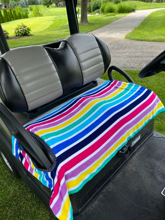 Terry cloth golf cart seat best sale covers