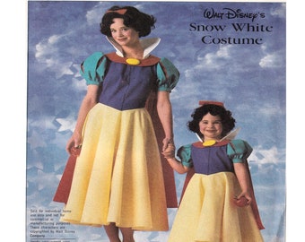 Simplicity 7735, Child Snow White, Costume Sewing Pattern, Halloween Costume, Walt Disney Character, UNCUT, Size 6-8, Fairy Tale, Princess
