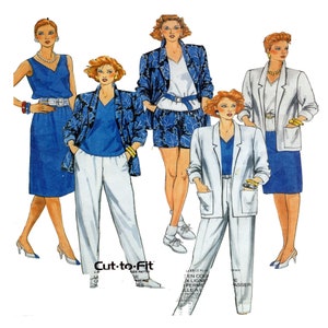 McCalls 2412 Women Coordinates Pattern, Tunic Top, Collared Blazer, Sleeveless Top, Pants, Pencil Skirt, UNCUT Size 14-16-18