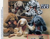 Hündchen, Kitty Cat, weiches Stofftier, Schnittmuster, McCalls 8550, McCalls 631, Carol es Zoo, lernen, zu nähen, einfach nähen Muster, Kuscheltier