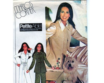 Marlo's Corner, Women, Jumpsuit, Sewing Pattern, McCalls 4776, 70s Vintage, Fitted, Coveralls, Flare Leg Pants, Vest, Booties, Size 10