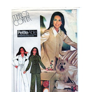 Marlo&#39;s Corner, Frauen, Jumpsuit, Schnittmuster, McCalls 4776, 70er Jahre Vintage, tailliert, Overall, Schlaghose, Weste, Booties, Größe 10