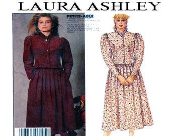 McCall's 3325, Women Sewing Pattern, Laura Ashley, High Neckline, Fitted Jacket, Mutton Sleeve, Ruffles, Skirt, Victorian Style UNCUT