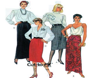 McCalls 2759, Women Skirt, Sewing Pattern, Maxi Skirt, Long Skirt Pattern, Pleat Front, Darts, Tailor Fit, Size 10-12-14, Uncut, Cut to Fit