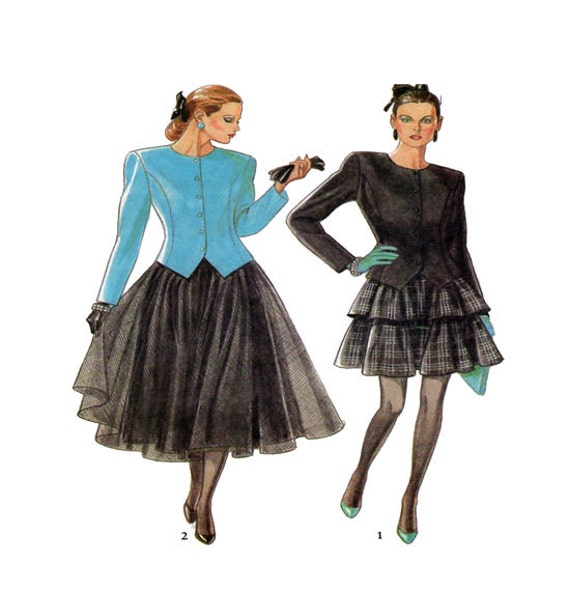 New Look 6033, Womens Evening Wear, Dress Sewing Pattern, Fitted Top,  Button Jacket, Full Circle Skirt, Tutu, Flounce Skirt, Dress Set,uncut -  Etsy