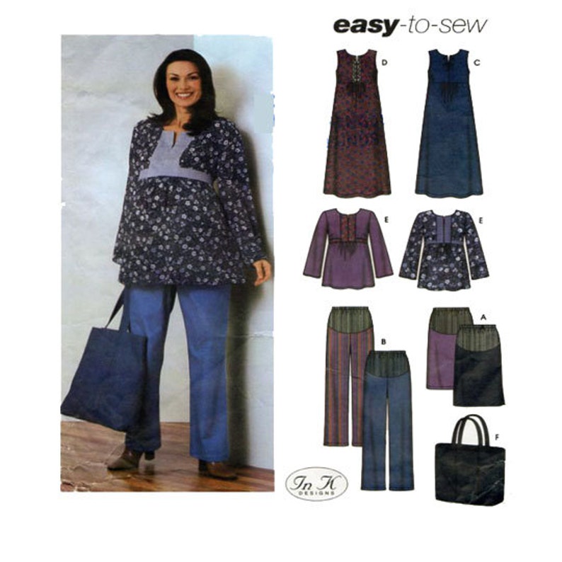 Maternity Clothing Sewing Pattern Simplicity 5466 Long Etsy