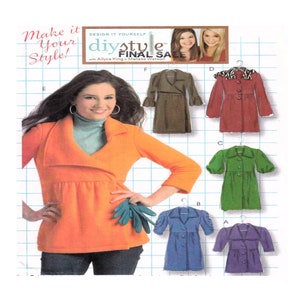 May include: A sewing pattern for a women's jacket with different sleeve and collar variations. The pattern includes six different styles of jackets, each with a different color. The pattern is called "diystyle" and is a "Final Sale".