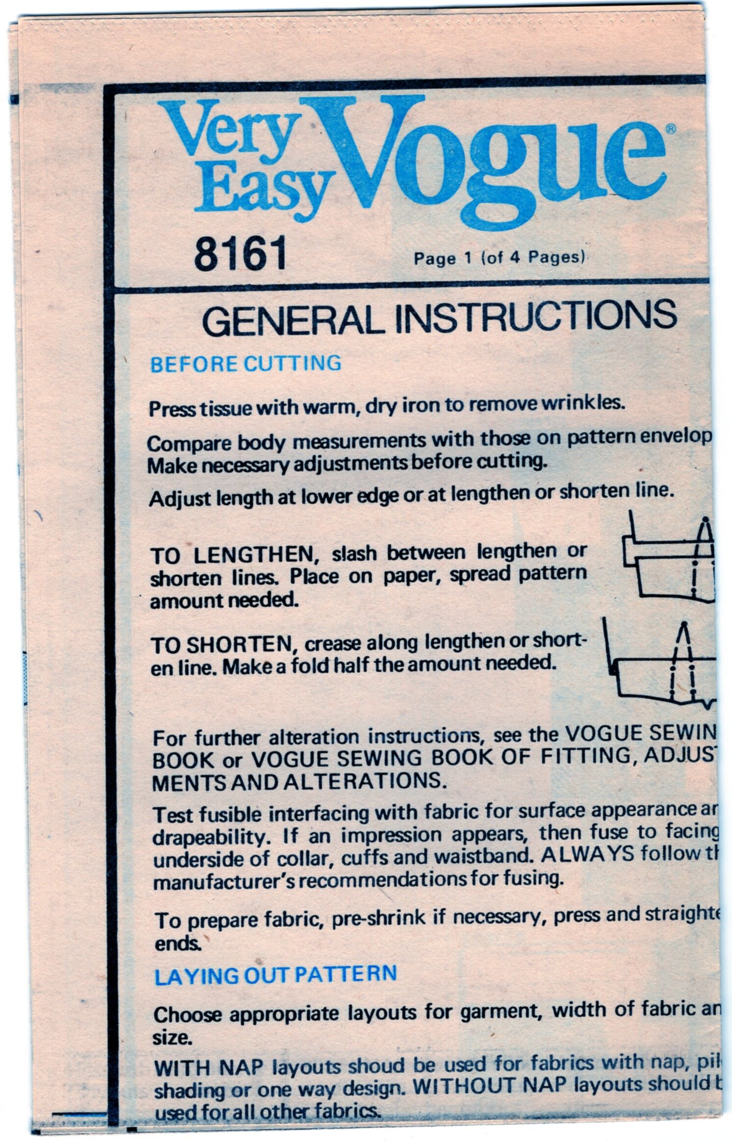 Vogue 8161, Women Sewing Pattern, Tunic Top, Loose Sleeve, High ...