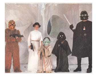 Simplicity 5927 Kids Halloween Cape Costume Original Paper Sewing Pattern Robe Headpieces Size 3-8 Chest 56-69 cm (22-27 in) UNCUT