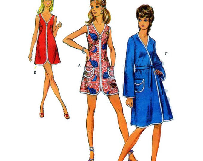 Style 3192 Women Beach Cover Up Robe Sewing Pattern V Etsy