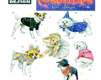 Costume de chien, veste, manteau, Longia Miller Design, simplicité 4000, Dog Parade, biker, Cowboy, cloche du Sud, magicien, ballerine, taille S à M