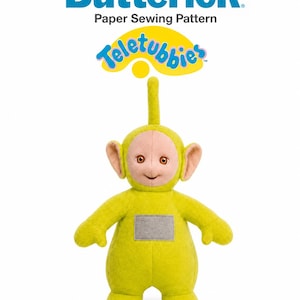 Butterick P403 Teletubbies Dipsy Plush Toy Original Paper Sewing Pattern Brand Collector Doll One Size 41 cm 16 in 1999