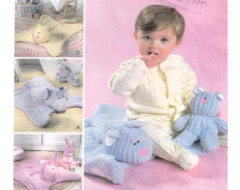 McCalls 4541 Patrón de costura, Perro cachorro relleno suave, Oso, Conejo/Conejito, Patrón de juguete gato/gatito, Alfombra de piso, tiempo de juego, baby shower, UNCUT
