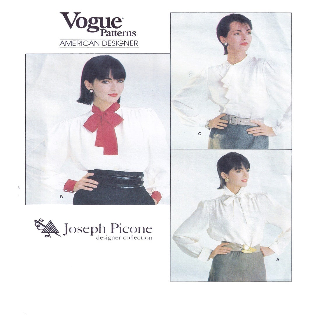 Joseph Picone Designer Collection Vogue 1207 Women Blouse Etsy
