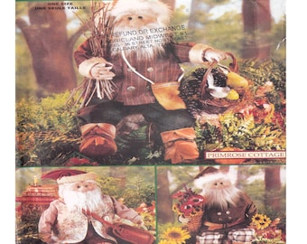 Butterick 5030 Craft Sewing Pattern Gnome Primrose Cottage Woodland Elves Decor 26 in Santa Vest Pants Hats Boots Shelf Sitter Whimsical