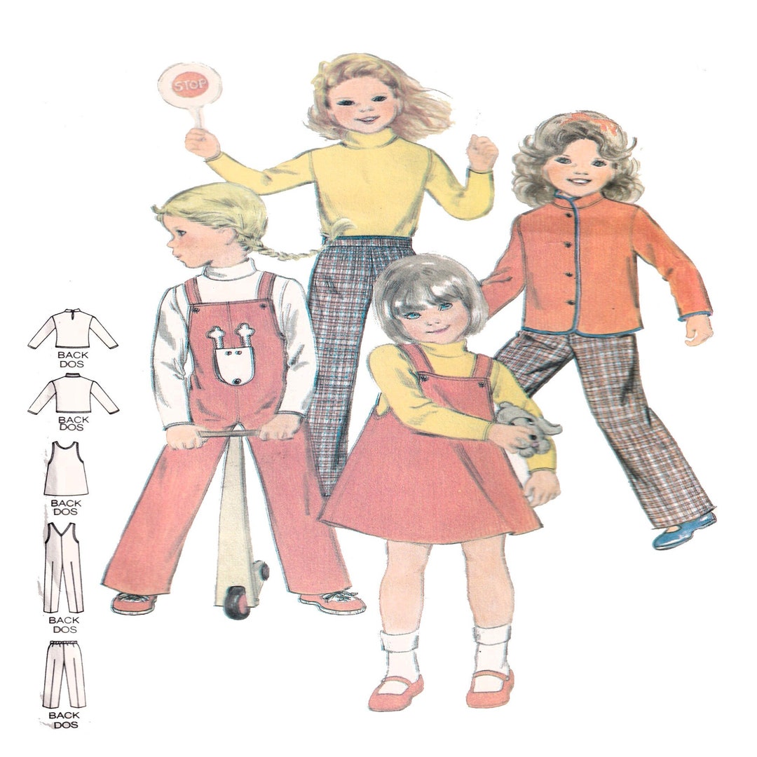 Mix and Match Children Clothing Butterick 3370 Shirt Jumper Top Pants