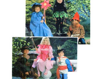 Kind, Halloween kostuums, McCalls 8787, Fairy Princess, bloem, Elf, Gnome, Prins en Robin Hood grootte kind 6-8