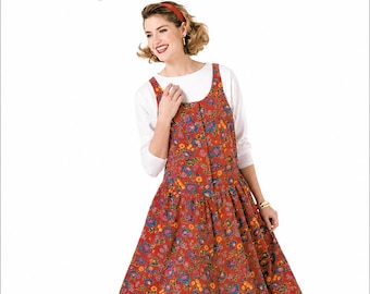 See & Sew / Butterick 4272/847 Misses Jumper Sewing Pattern Paper Sewing Pattern Dress and Top Size 16-24 Bust 96.5-116.8 cm 38-46 in UNCUT