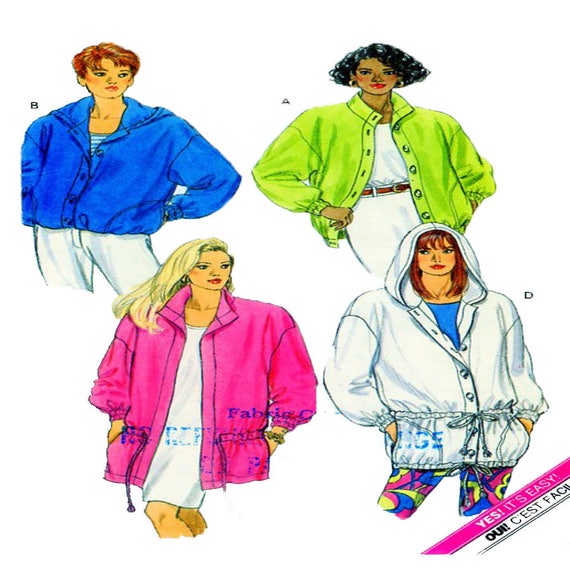 Butterick 5461, Women Sportswear, Sewing Pattern, Coat, Jacket, Button  Front, Hood, Jacket, Drawstring Waist, Loose Fit, Size 8-10-12 -  Canada