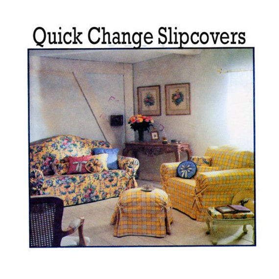 Furniture Slip Cover Sewing Pattern Mccalls 8089 Mccalls Etsy