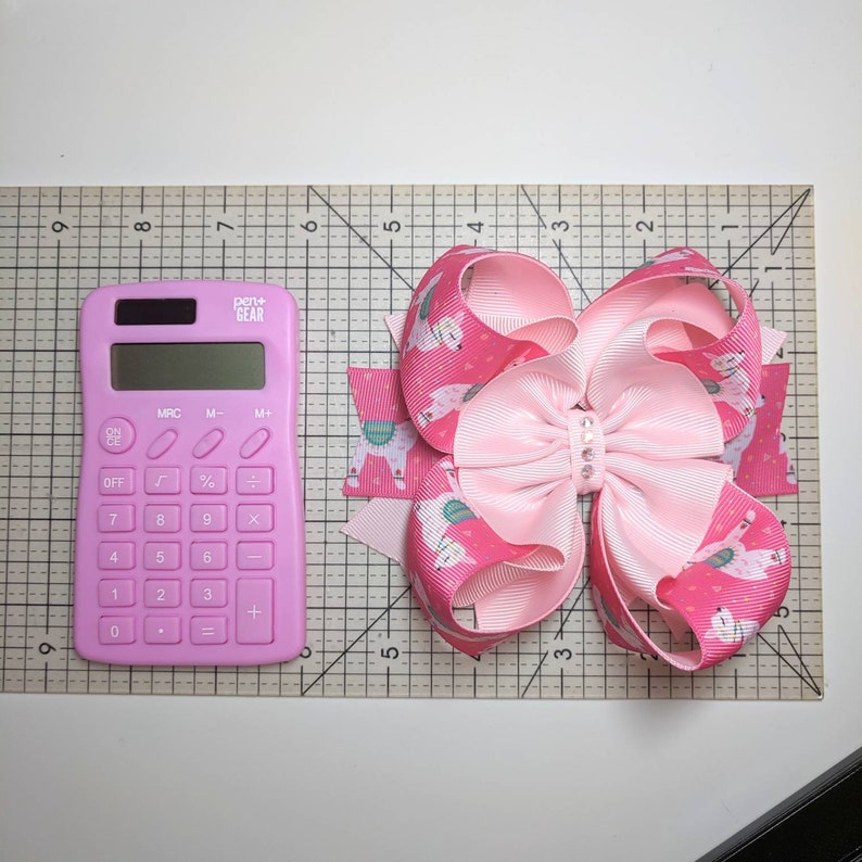 Ballerina Pink purple big Hair Bow birthday party bow girls clip