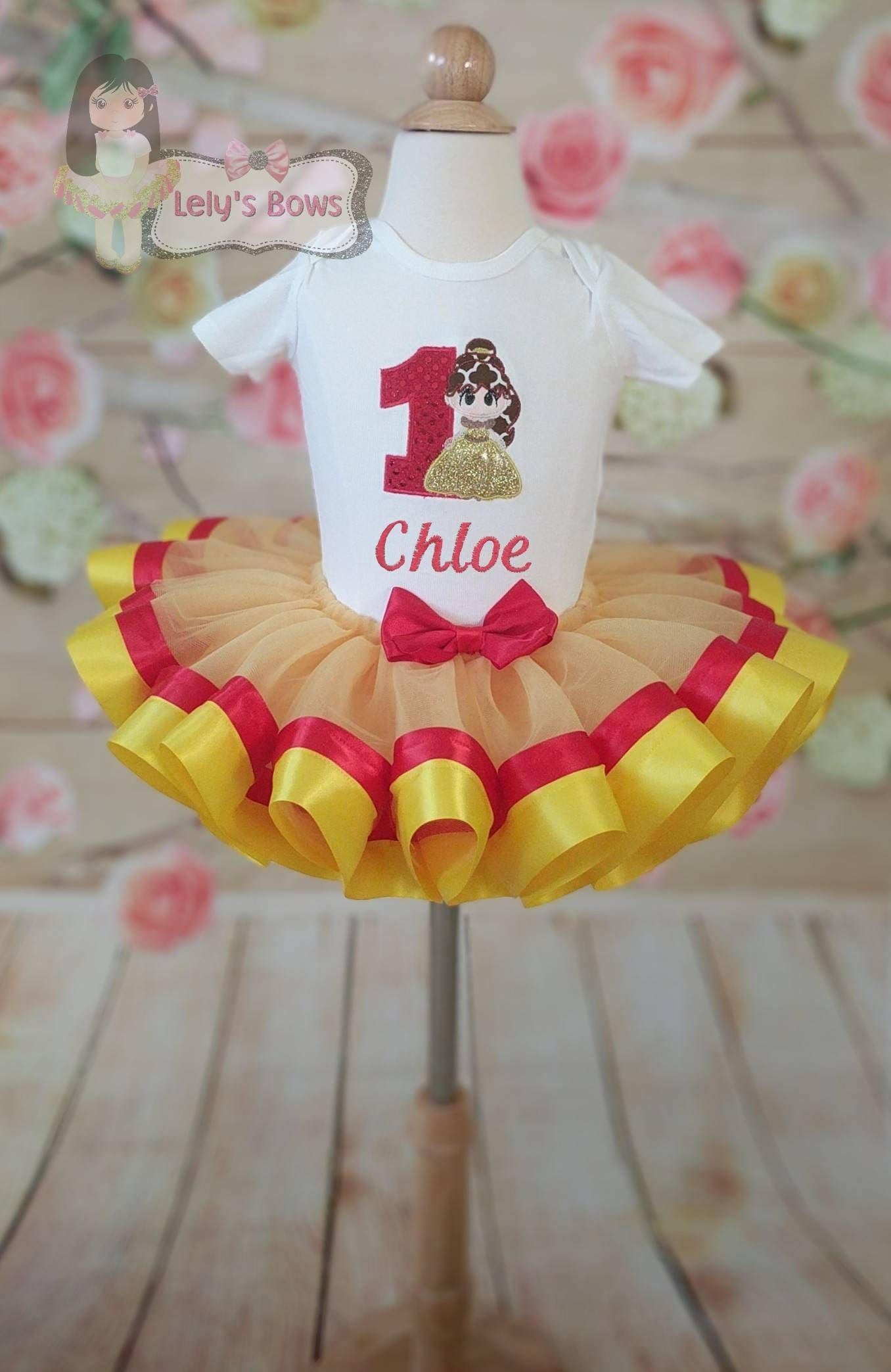 belle first birthday outfit