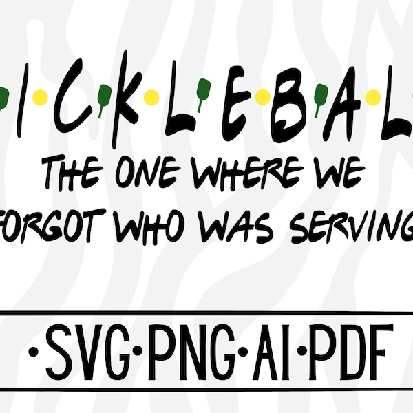 Pickleball clipart, Pickleball svg,  Pickleball gifts, pickleball decal, jewelry, shirts, stickers, t shirt, tank top, chick, digital file