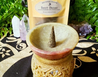 Sweet Dreams Incense Cones | Protection from Nightmares | Handmade Cone Incense | Ritual Spell | Apothecary | Witchcraft | Spiritual Curio