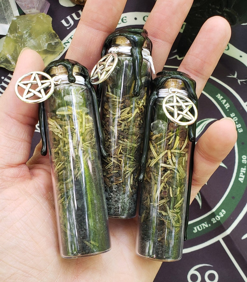 Protection Spell Jar Banishing Cleansing Warding Witch Bottle Ritual Spell Apothecary Witchcraft Spiritual Tool Curiosity image 3