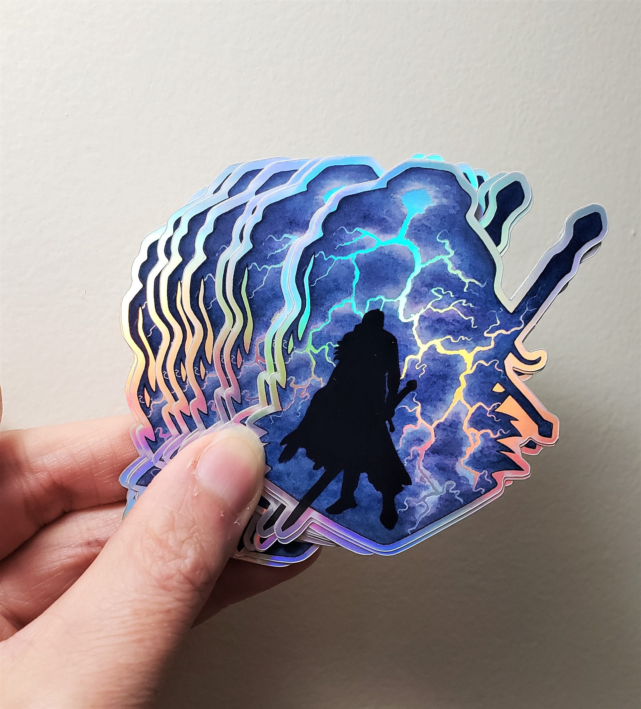 Yasha Critical Role Holographic Sticker | Art Print | Watercolor Pain…