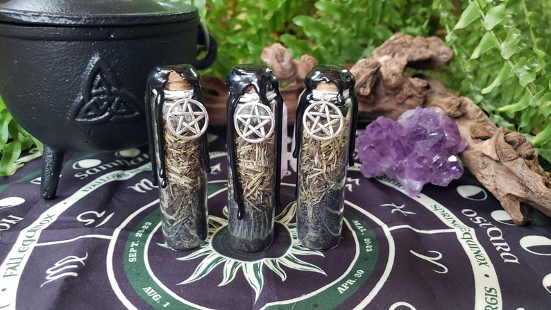 Protection Spell Jar Banishing Cleansing Warding Witch Bottle Ritual Spell Apothecary Witchcraft Spiritual Tool Curiosity image 1