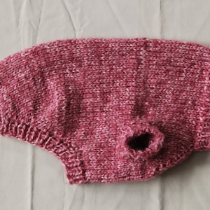 Knit Pink Dog Sweater | Winter Pet Clothing | Hand Knitted Handmade | Puppy Clothes | Pet Fashion | Canine Apparel | READY TO SHIP