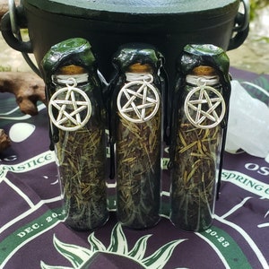 Protection Spell Jar Banishing Cleansing Warding Witch Bottle Ritual Spell Apothecary Witchcraft Spiritual Tool Curiosity image 5