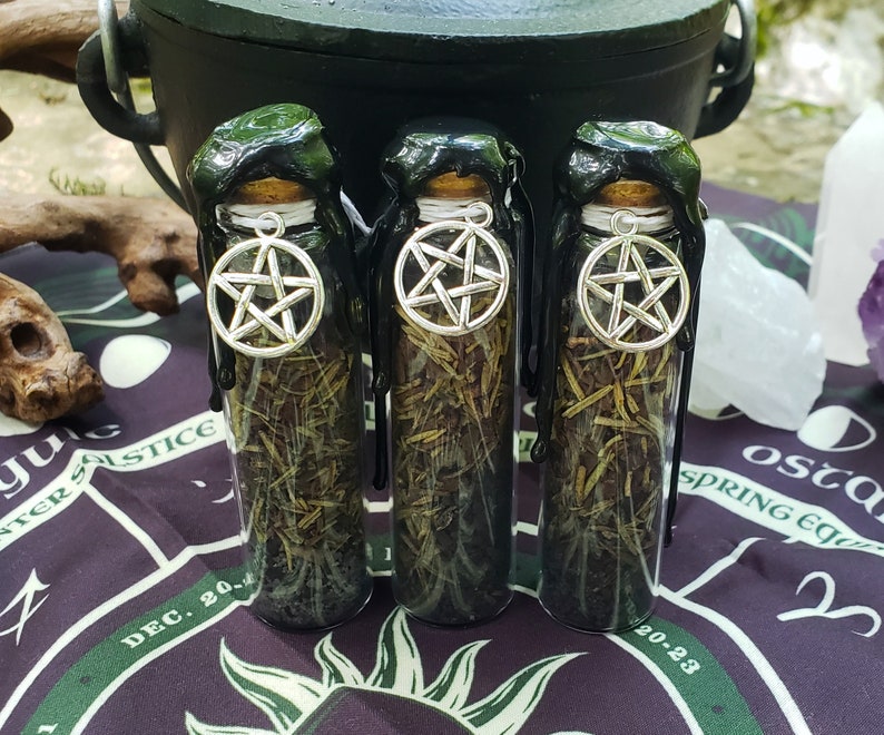 Protection Spell Jar Banishing Cleansing Warding Witch Bottle Ritual Spell Apothecary Witchcraft Spiritual Tool Curiosity image 5