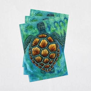 Green Sea Turtle Art PRINT - Original Watercolor Painting - Giclée - Home Decor, Wall Art